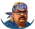 Blue fat alcoholic symbol